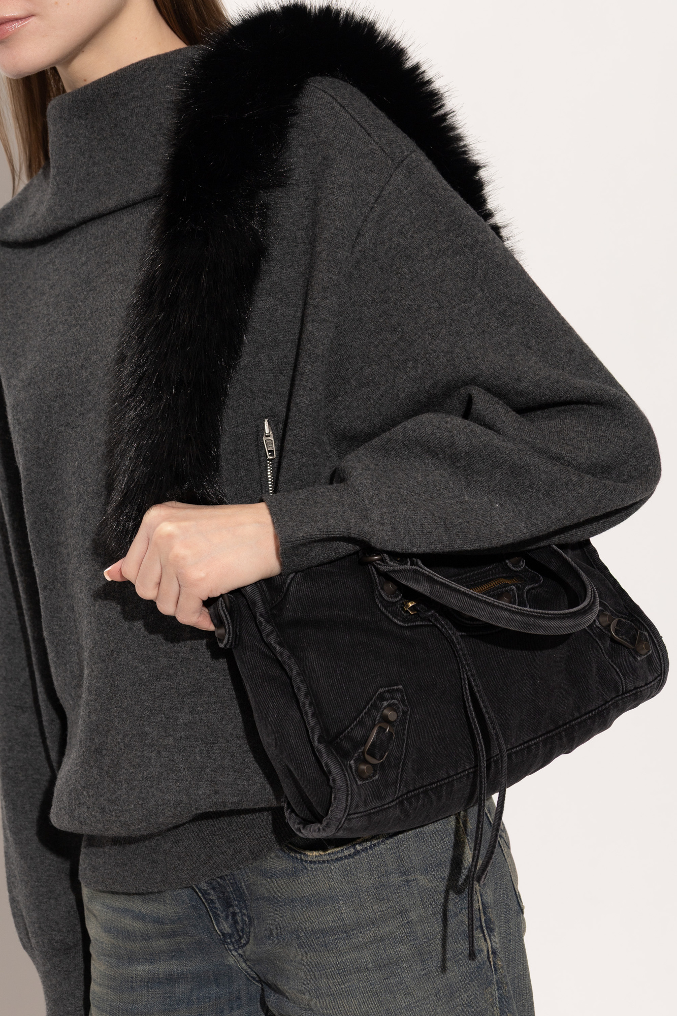 Balenciaga Faux fur bag strap | Women's | Vitkac